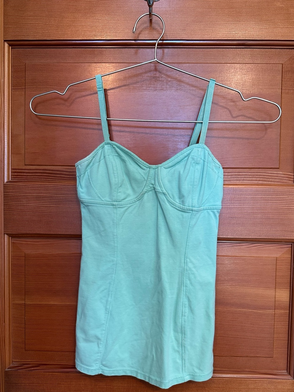 Aritzia Talula Teal Bustier Tank